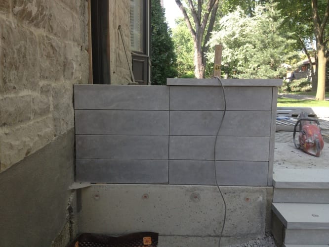 Pavage uni paysagement Résidence Thornton