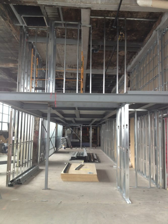 Travaux de structure intérieure restaurant Le Serpent