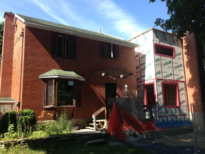 Modélisation 3D agrandissement résidentiel Rosemont Montréal