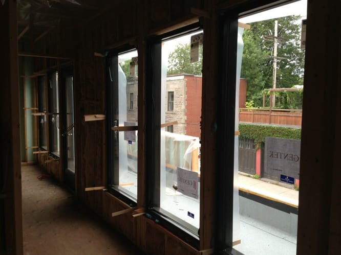 Installation portes fenêtres - Phase structurelle Résidence Mentana