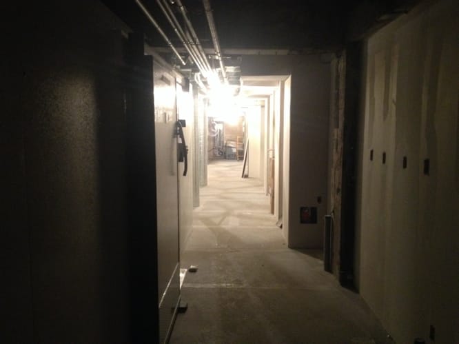 Avancement chantier restaurant commercial - Montréal