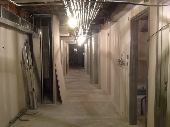 Progression chantier commercial restaurant - Montréal