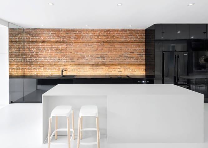 Rénovation design contemporain Montréal rue St-Denis par Anne-Sophie Goneau