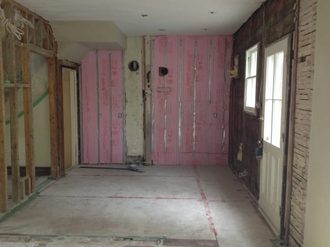 Étapes de démolition rénovation générale design