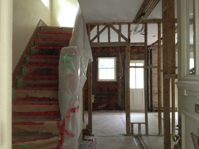 Phase de démolition rénovation générale Ville Mont-Royal