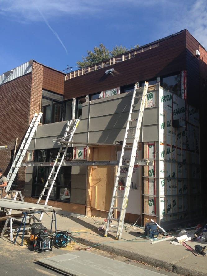 Installation fibrociment revêtement extérieur rénovation