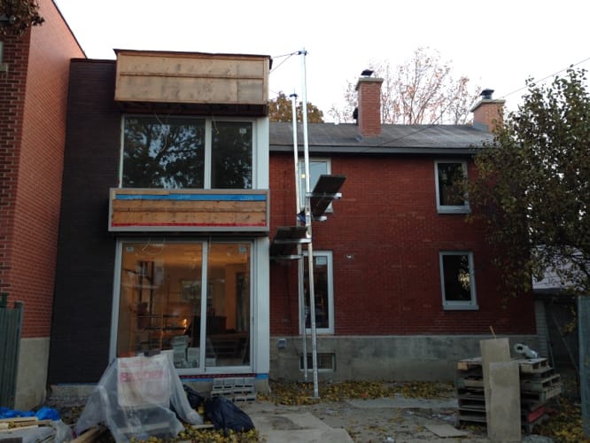 Vue perspective agrandissement cottage Montréal finalisé