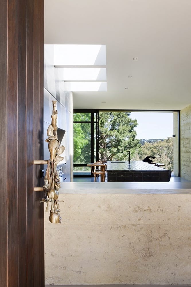 Plan architectural - Aménagement intérieur bungalow béton