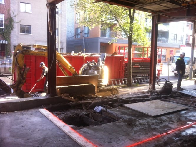 Vue générale chantier structures acier