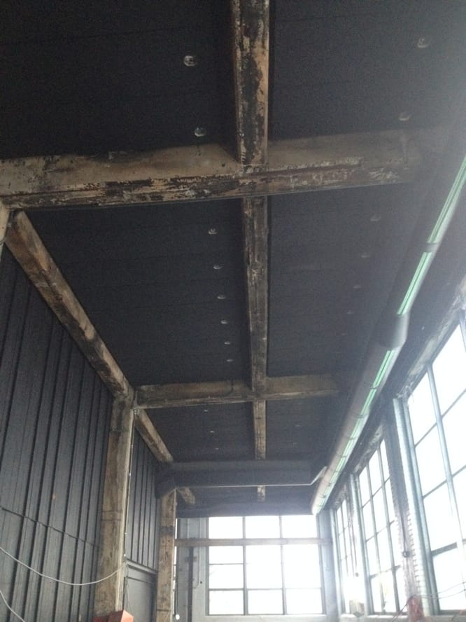 détail finitions intérieures restaurant