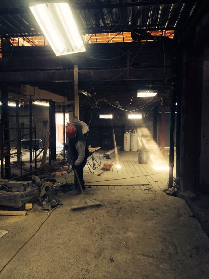 Travaux de maçonnerie rénovation local commercial Montréal