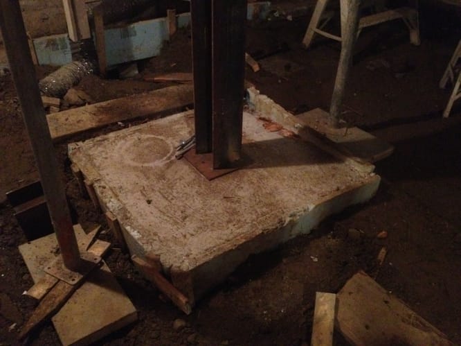 Vue chantier rénovation résidentielle