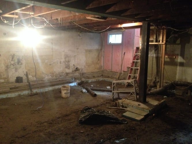 Inspection finale travaux sous-sol