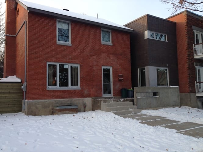 Détail fenestration et revêtement extérieur - 12e avenue