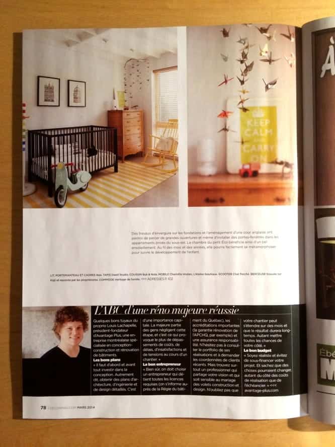 Résultat final - Résidence Alexandra design d'espaces Montréal