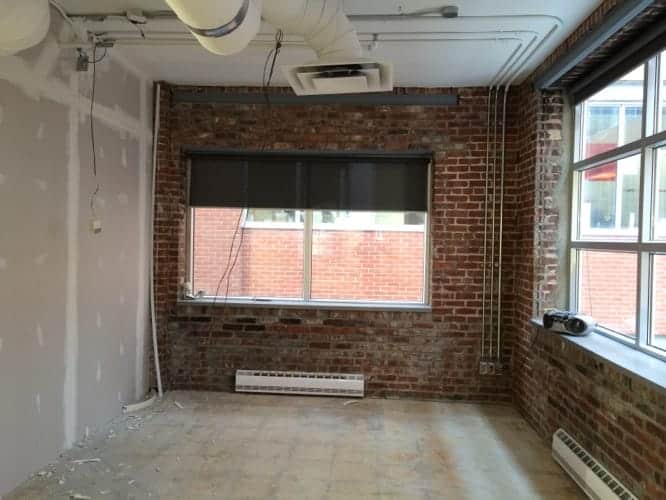 Chantier de rénovation commerciale - phase de préparation