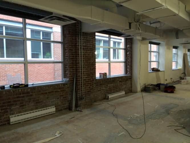 Espace commercial préparé pour rénovation - gestion parc immobilier