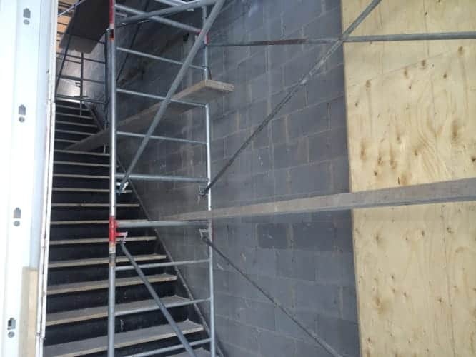 Progression des travaux de rénovation commerciale Mars 2014