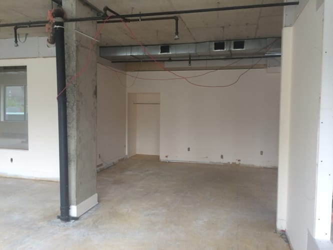 Résultat final rénovation commerciale Québec