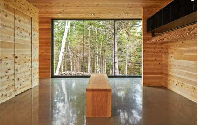 Chalet Charlevoix - Espace commun architecture moderne