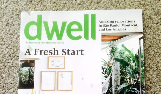 Couverture magazine Dwell - Projet rénovation Plateau-Mont-Royal