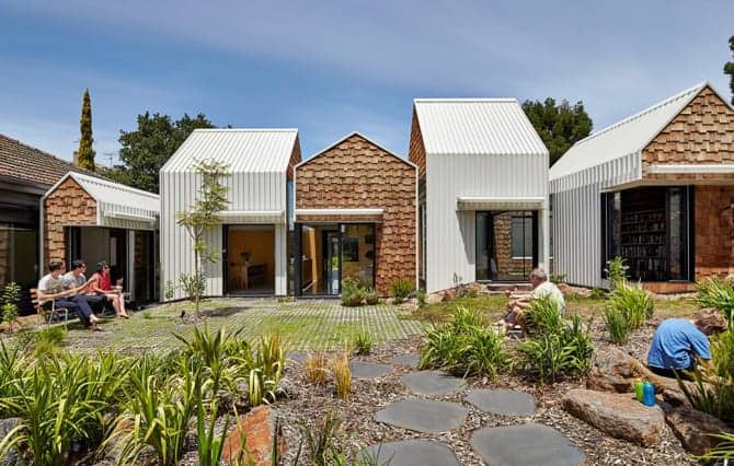 Vue aérienne Tower House intégration architecturale