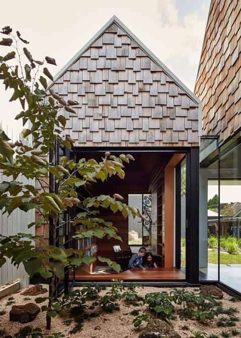 Façade sud Tower House fenestration optimisée