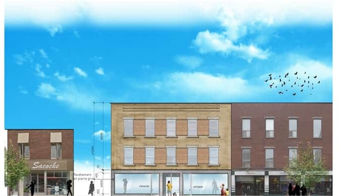 Modélisation 3 - Entrée principale projet Laurier