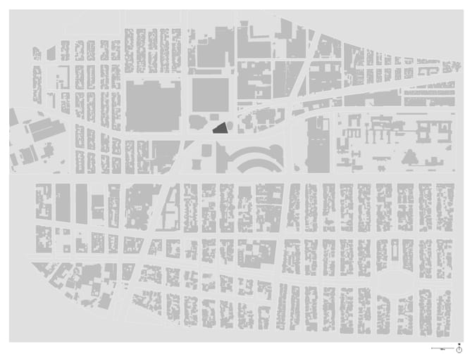 Espace public Musée Jumex - Liaison intérieur-extérieur