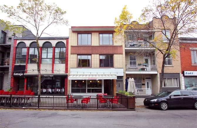 Détails design café San Gennaro renovation commerciale Montreal