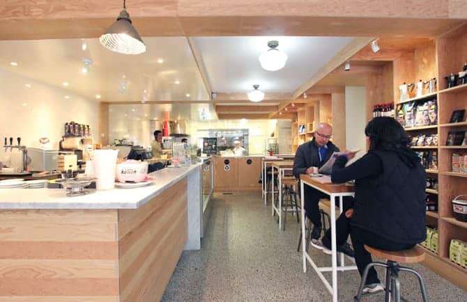 Espace client café San Gennaro design intérieur Montreal