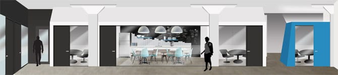 Élévation bureaux modernes Montréal Perkuto