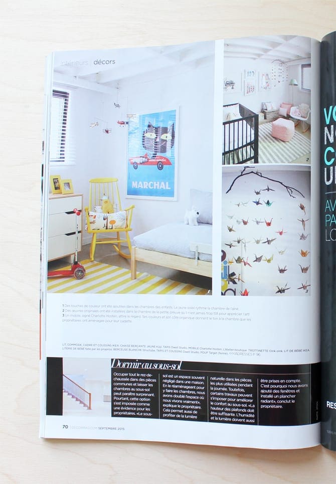 Chambre d'enfant design moderne rénovation bungalow Rive-Sud