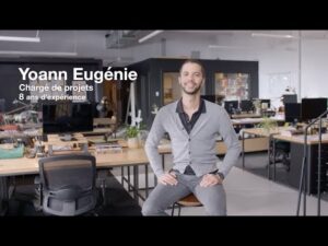 Yoann Eugénie, chargé de projets avec 8 ans d'expérience, dans un environnement de bureau moderne et.