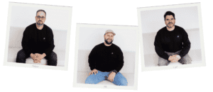 Trois superviseurs posant pour une photo professionnelle.