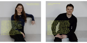 2 personnes avec texte témoignage - photos professionnelles